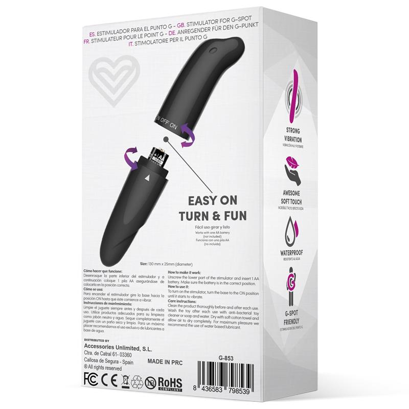 Vibrador Morton Estimulador Easy Quick Negro