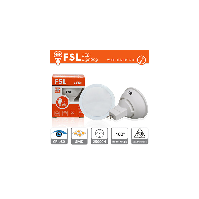 Mr16 Led - 6w 4000k 510lm 100º Cri80 Ac/Dc 12v