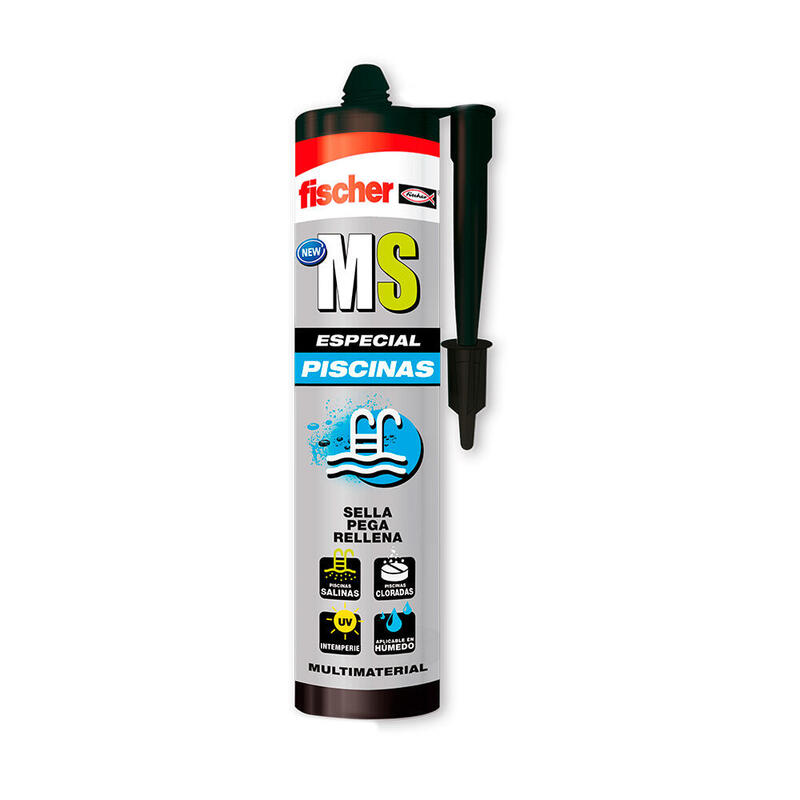 Ms Sellador Adhesivo Piscinas Blanco- 290 Ml 572478 Fischer