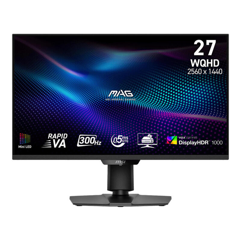 Msi Mag 274qpfde X30mv (68.6 Cm (27 Zoll), Schwarz, Qhd, Rapid-Va, Dp, Hdmi, Mini-Led, 300hz Panel)