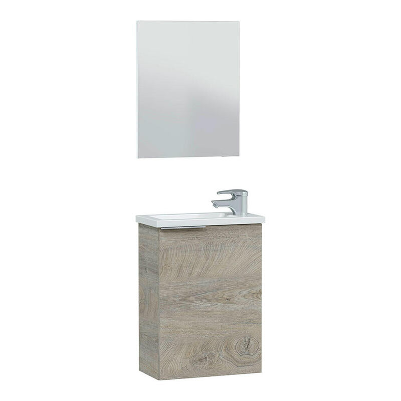 Mueble 40 1p + Espejo + Lavabo Compact