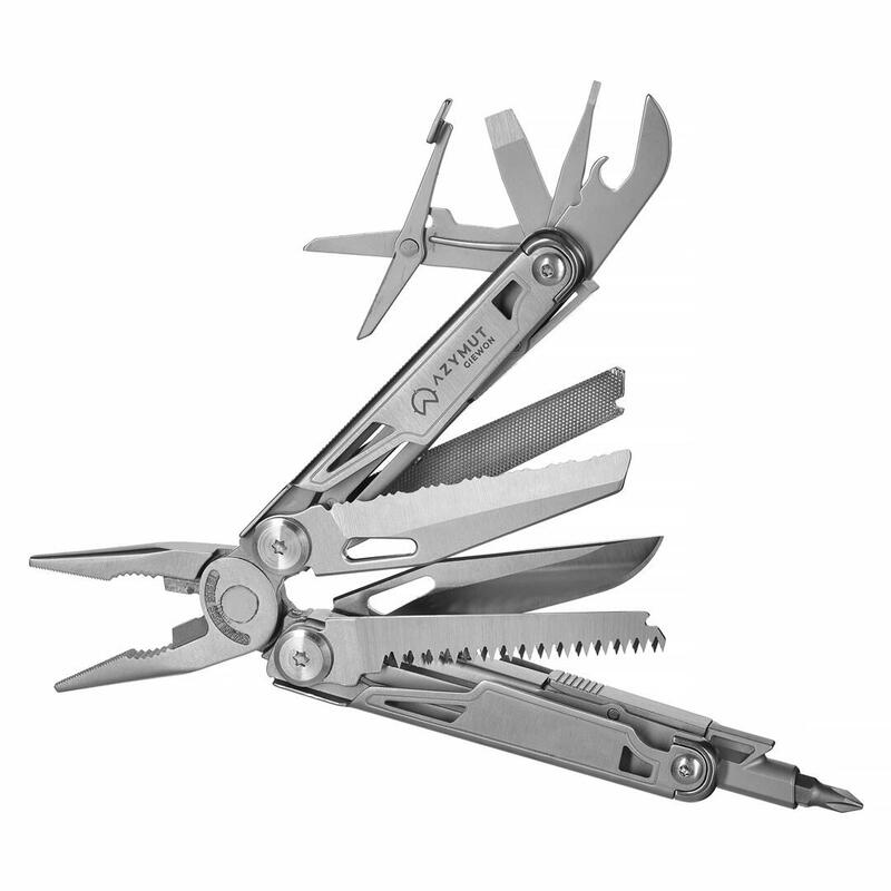 Multiherramienta Azimut Giewon - 14 Herramientas + Funda Para Cinturón (H2038)