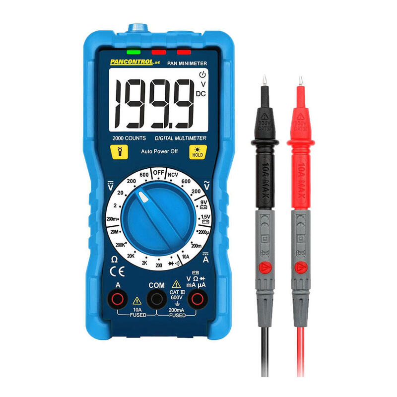 Multímetro Digital Cat Iii 600v Pan Minimeter