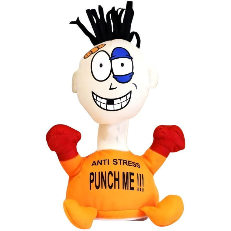 Muñeco Pablo Anti Stress "Punch Me" Naranja