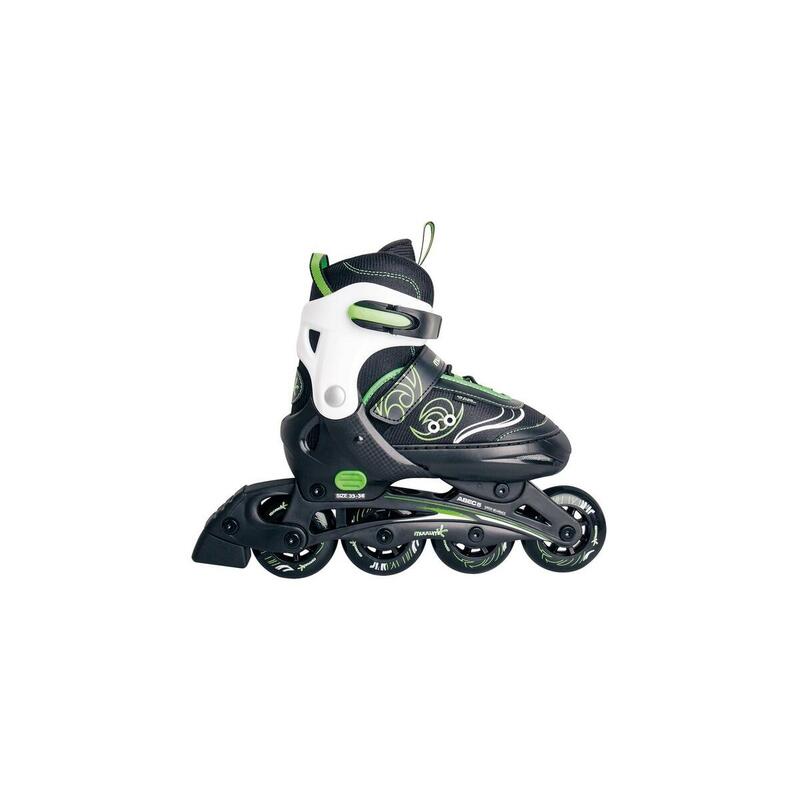 Muuwmi Patines En Línea Para Niños De Tamaño Ajustable. 37-40, Patines En Línea Verde/Negro 427au