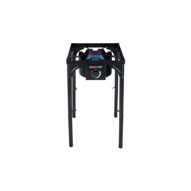 Muvip Mv0633 Fogon De Gas Alta Potencia - Quemador De Hierro Fundido - Potencia 4,6kw - Estructura Reforzada - Llave