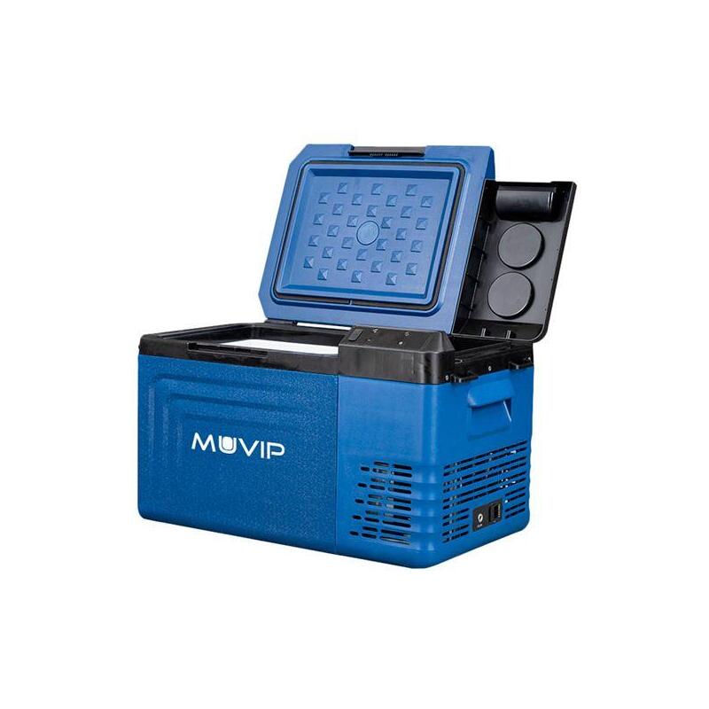 Muvip Nevera Compresor Portatil Blue 19 Litros - Temperatura Entre -20º/+20º - Asas De Transporte - Compresor