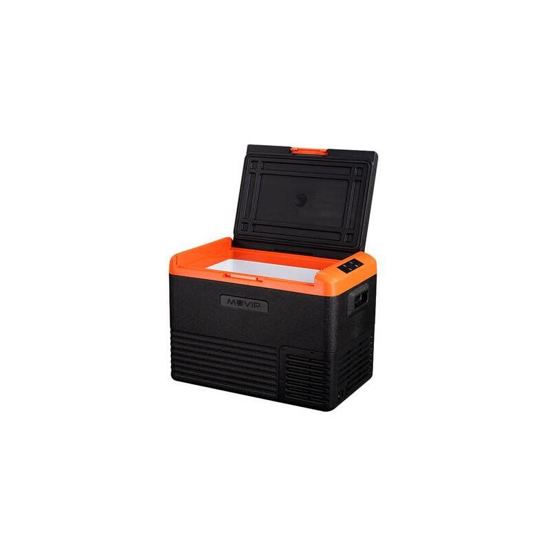 Muvip Nevera Portatil De Compresor 30l - Proteccion Bateria Vehiculo - Temperatura -20º/+20º - Conexion 12/24/220v - Compresor Silencioso - Control Bluetooth - Color Gris