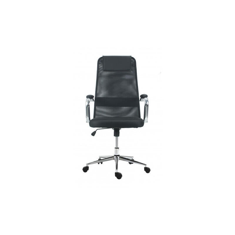 Muvip Silla Regulable Con Soporte Lumbar - Base Giratoria De Acero De 320mm - Peso Maximo 100kg - Asiento Acolchado -