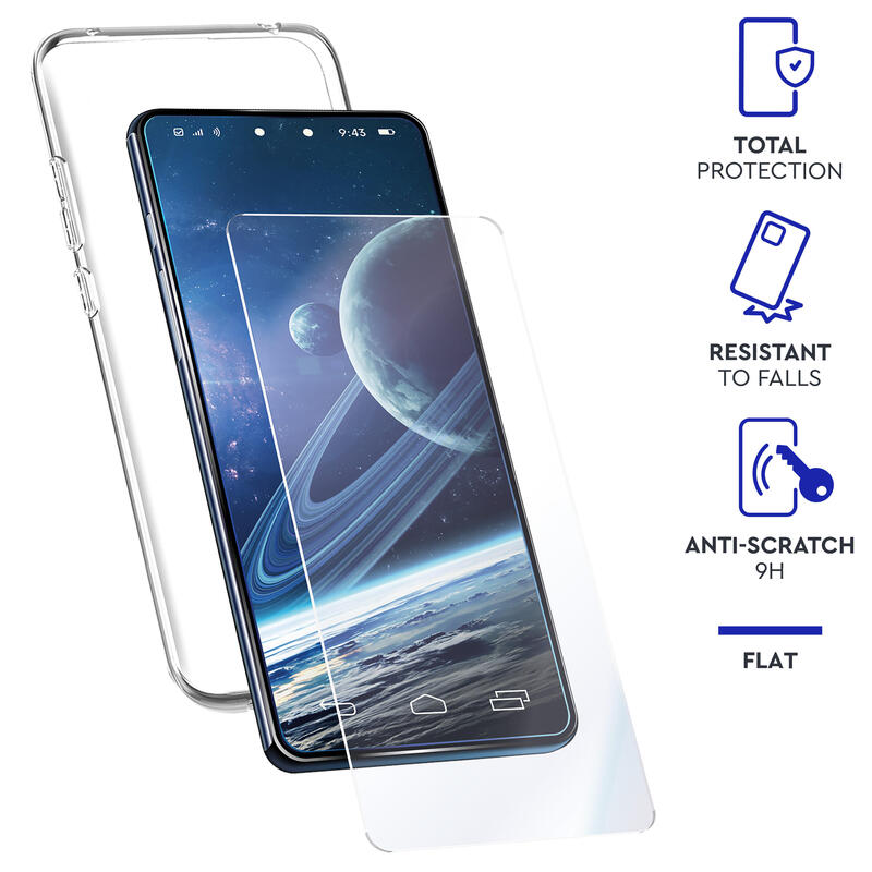 Myway Funda Compatible Con Apple Iphone 14 Plus + Protector Pantalla Vidrio Templado Plano