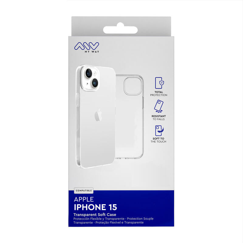 Myway Funda Compatible Con Apple Iphone 15 Transparente