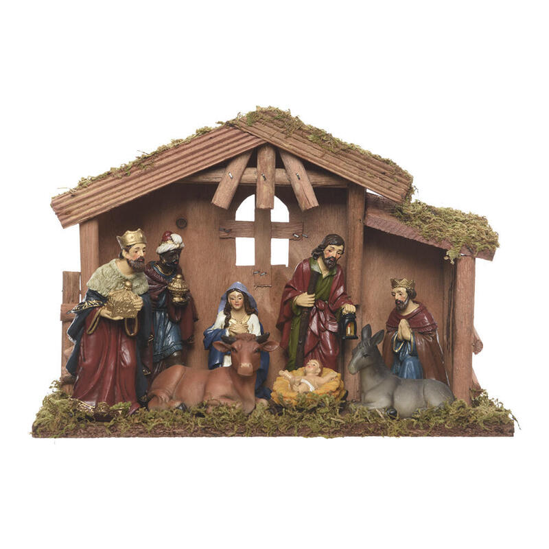 Nacimiento Belen 8 Figuras 12cm 15x8x13cm