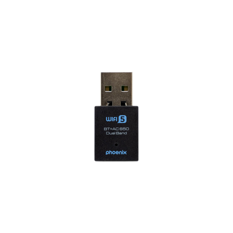 Nano Adaptador Phoenix Receptor De Red Wifi Bluetooth 2 En 1 650mbps Dual Band