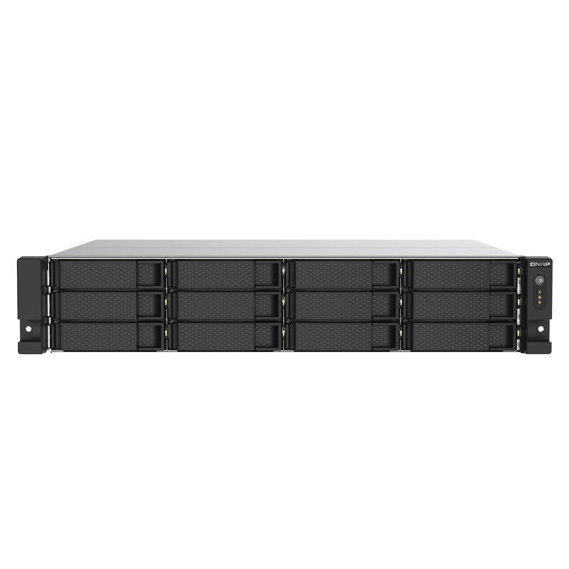 Nas Qnap Ts-1273au-Rp-8g 0/12hdd 2u Amd Ryzen V1500b, 4*2.2ghz, 8gb D4, 2.5 Gbe