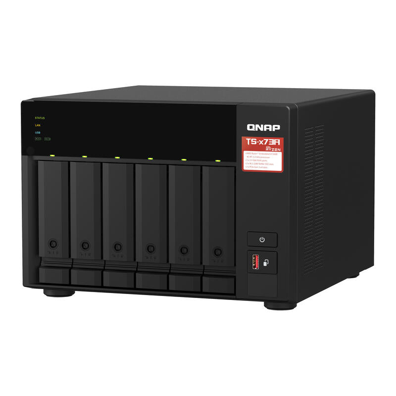 Nas Qnap Ts-673a-8g 6 Bahías 3.5'- 2.5' 8gb Ddr4 Formato Torre