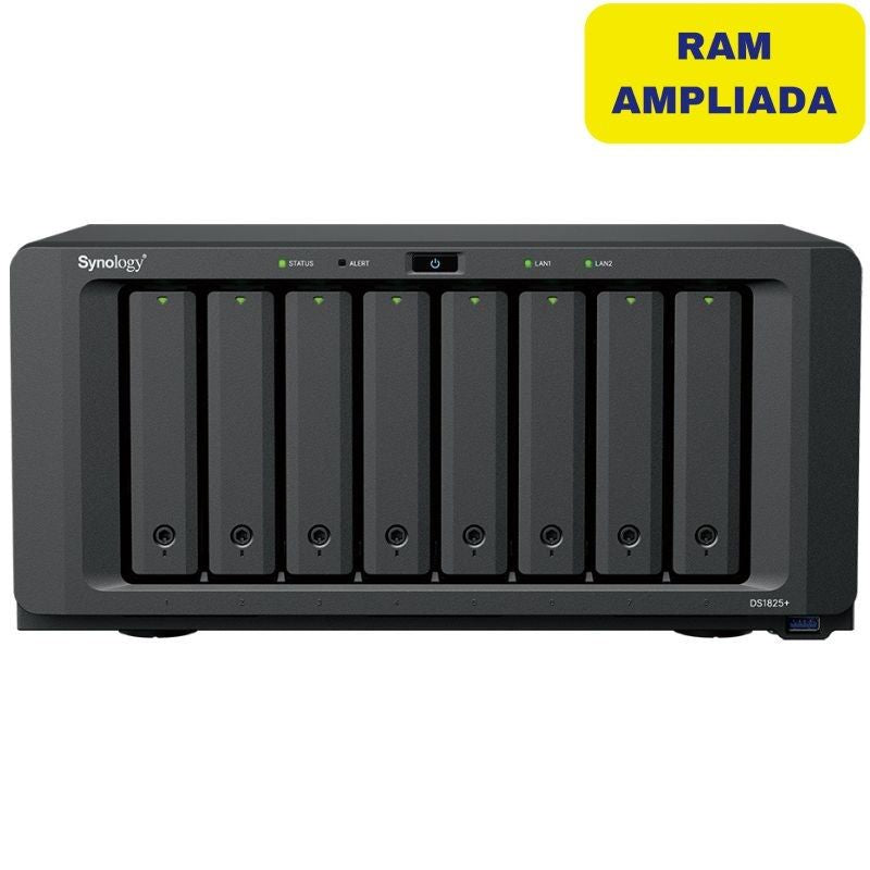 Nas Synology Diskstation Ds1825+ 8 Bahías 3.5'- 2.5' 32gb Ddr4 Formato Torre
