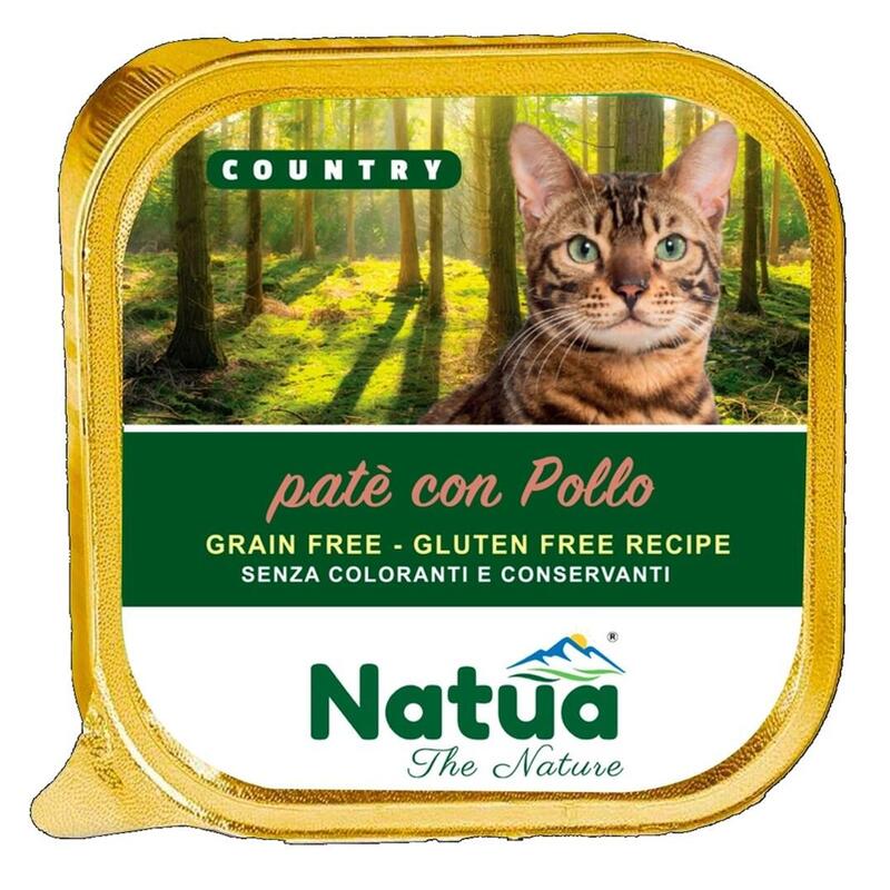Natura Country Chicken - Comida Húmeda De Pollo Para Bandeja De Gatos 100g