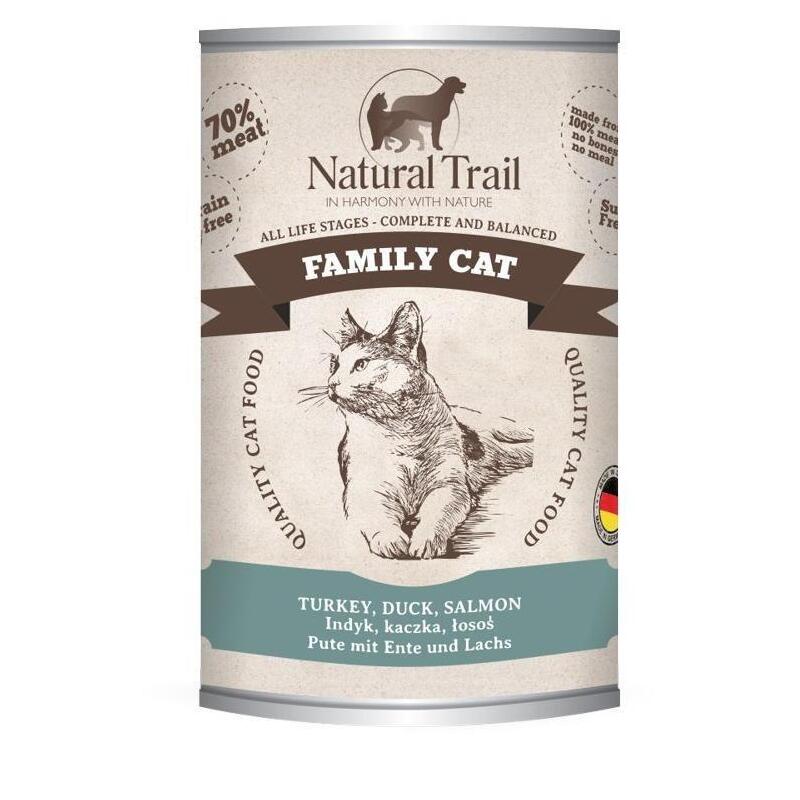 Natural Trail Cat Family Turkey, Duck,Salmon 400g