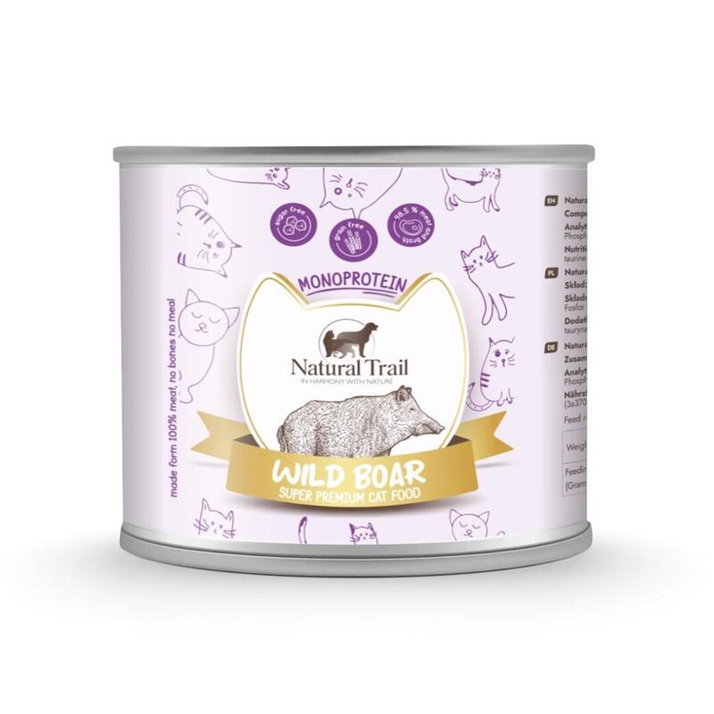 Monoproteína Natural Para Gato De Senderismo Con Jabalí 185g