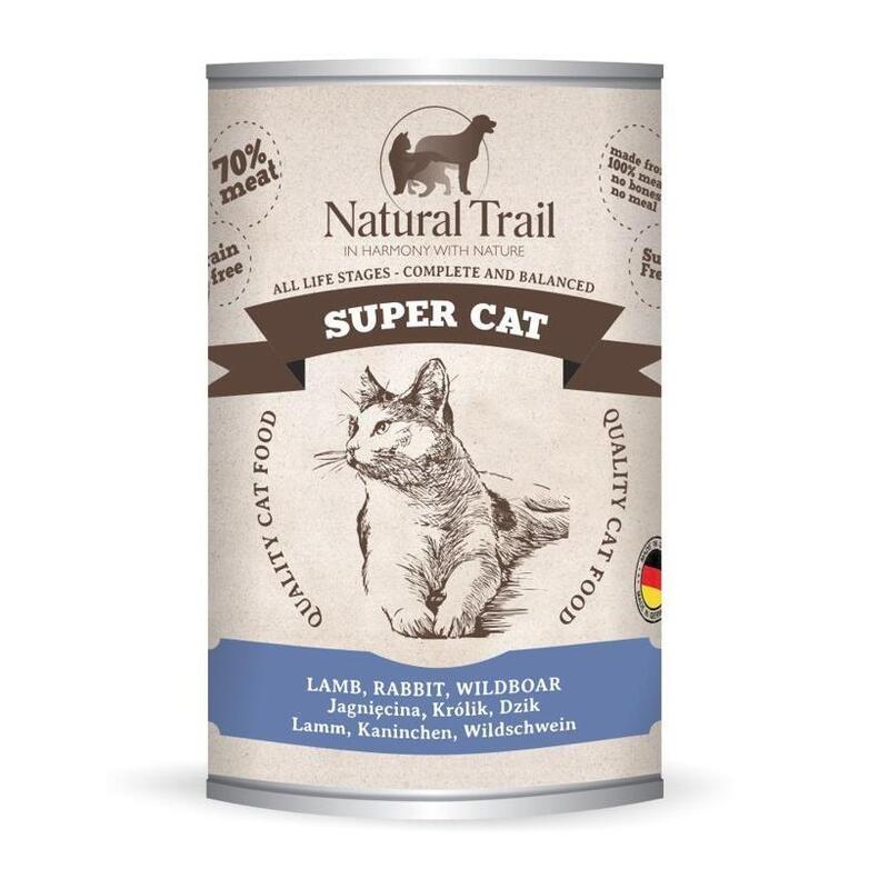 Natural Trail Cat Super Lamb, Rabbit,Wildboar 400g