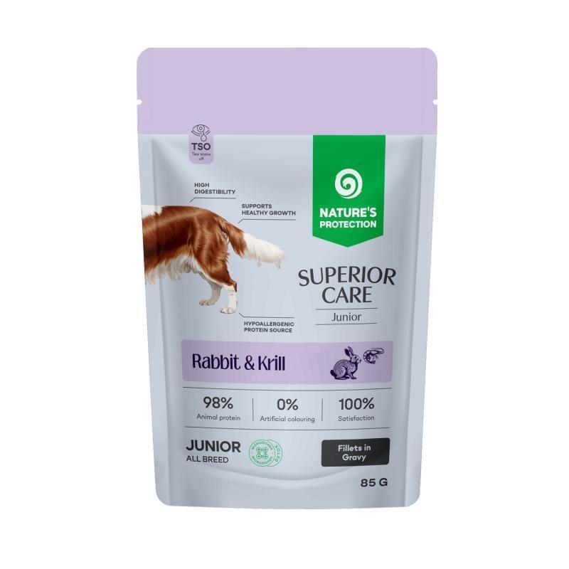 Nature'S Protection Superior Care Junior Rabbit And Krill - Comida Húmeda Para Perros - 85g