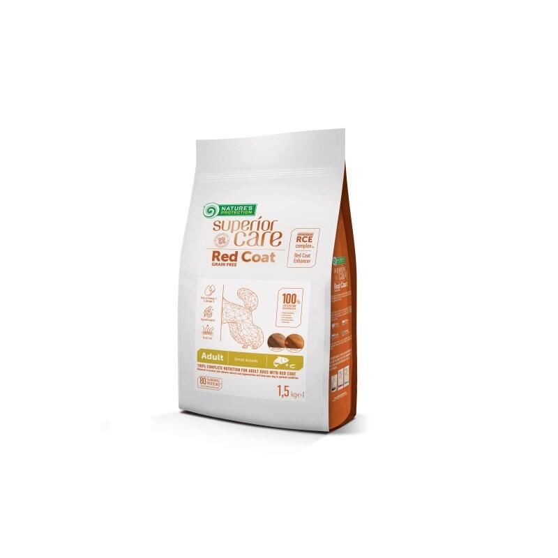 Nature'S Protection Superior Care Red Coat Adult Small Breed Grain Free Salmon - Alimento Seco Para Perros - 1,5kg