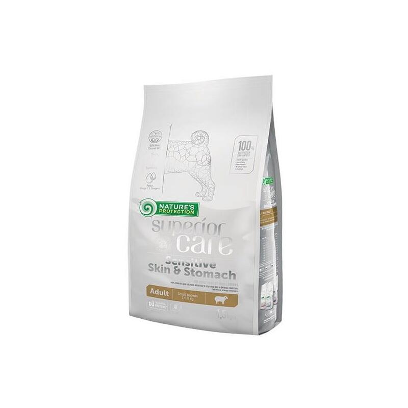 Nature'S Protection Superior Care Skin & Stomach Adult Small Cordero - Comida Seca Para Perros - 1,5 Kg