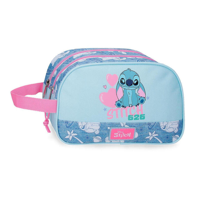 Neceser Hearts Stitch Disney Adaptable