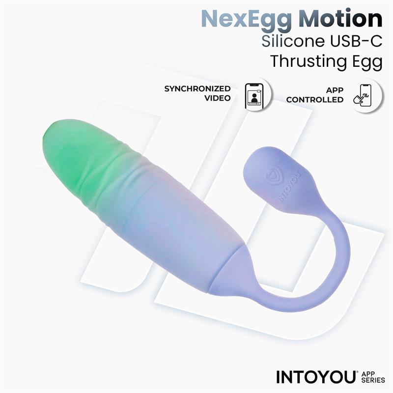 Nexegg Motion Huevo Vibrador Con Thrusting App Lila/Pistacho