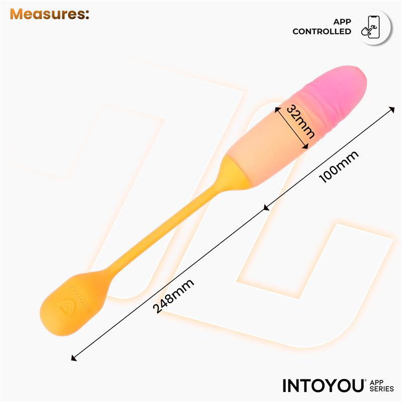 Nexegg Motion Huevo Vibrador Con Thrusting App Naranja/Rosa