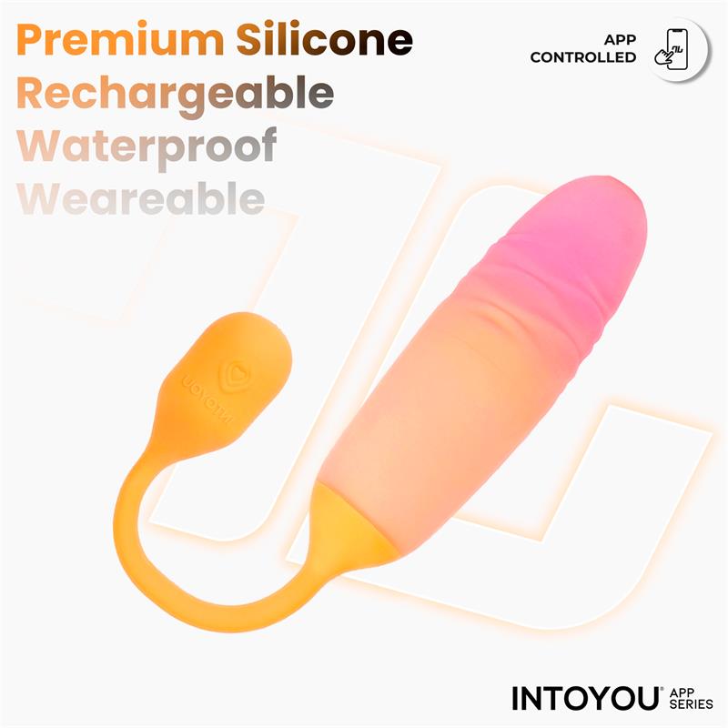 Nexegg Motion Huevo Vibrador Con Thrusting App Naranja/Rosa