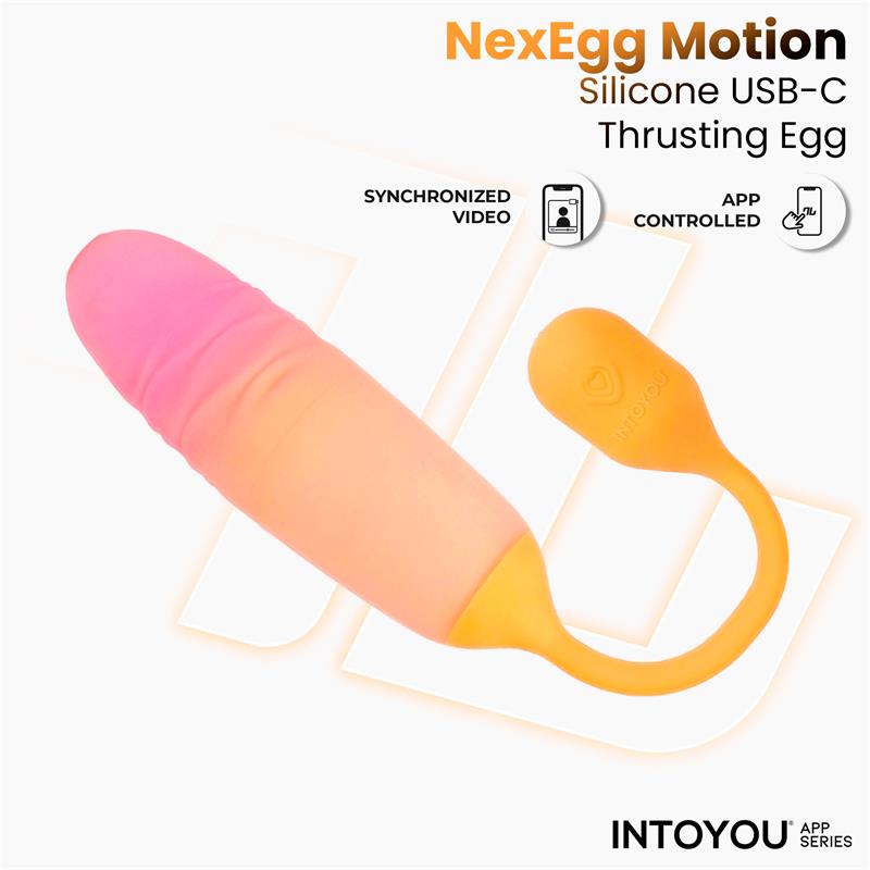 Nexegg Motion Huevo Vibrador Con Thrusting App Naranja/Rosa