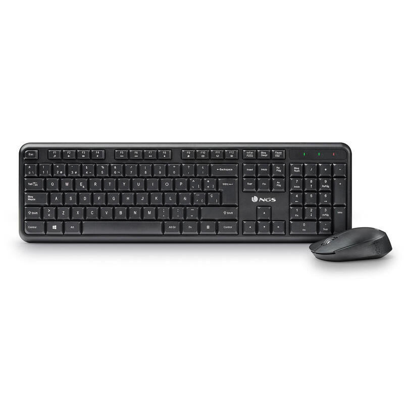 Ngs Kit Teclado+Ratón Inalámbrico 12 Teclas Multim
