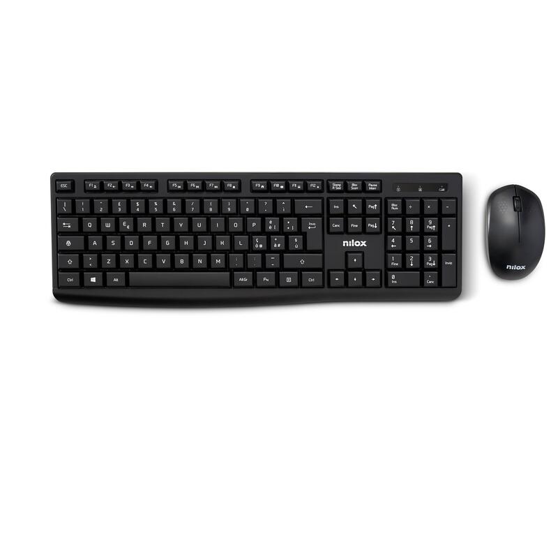 Nilox Kit Mouse And Keyboard Wireless Black Nxkmwit012