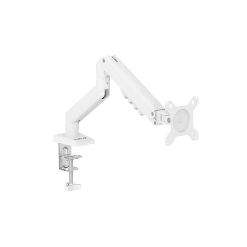 Nilox Soporte De Mesa Giratorio E Inclinable 1 Brazo Articulado Hasta 32" Blanco
