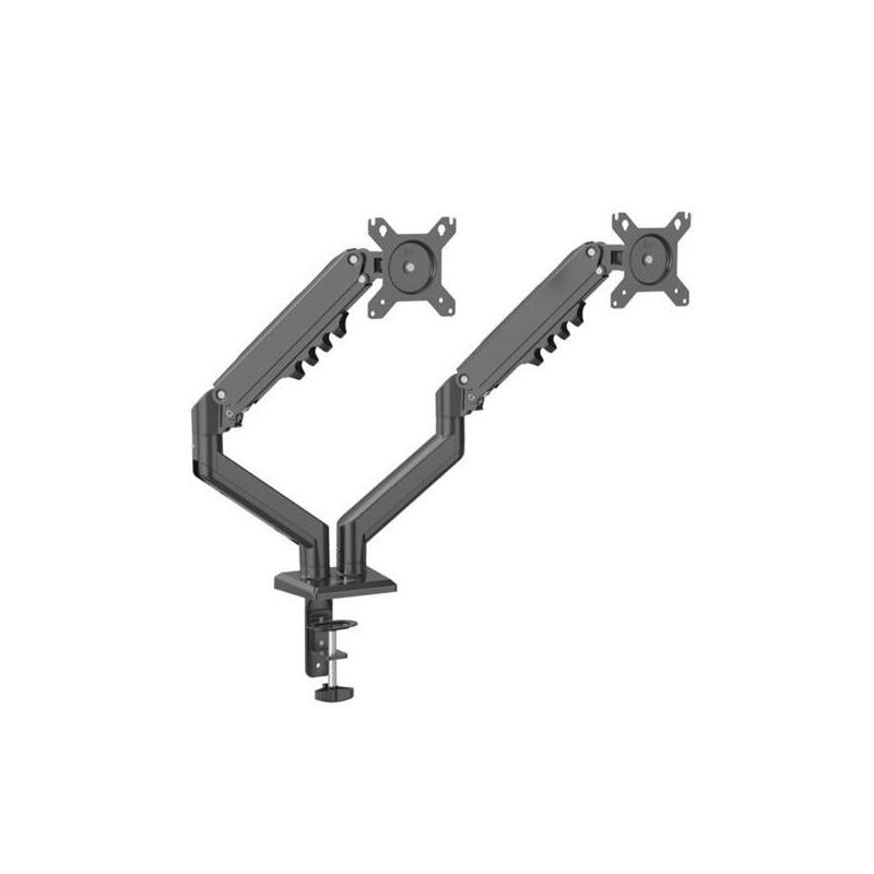 Nilox Soporte De Mesa Giratorio E Inclinable 2 Brazos Articulado Hasta 32" Negro