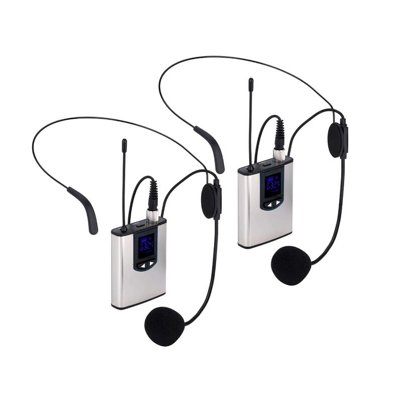 Micrófonos Nk Ig33008kit Plata Y Negro Pack De 2 De Solapa Inalámbricos Con Adaptador De Cámara