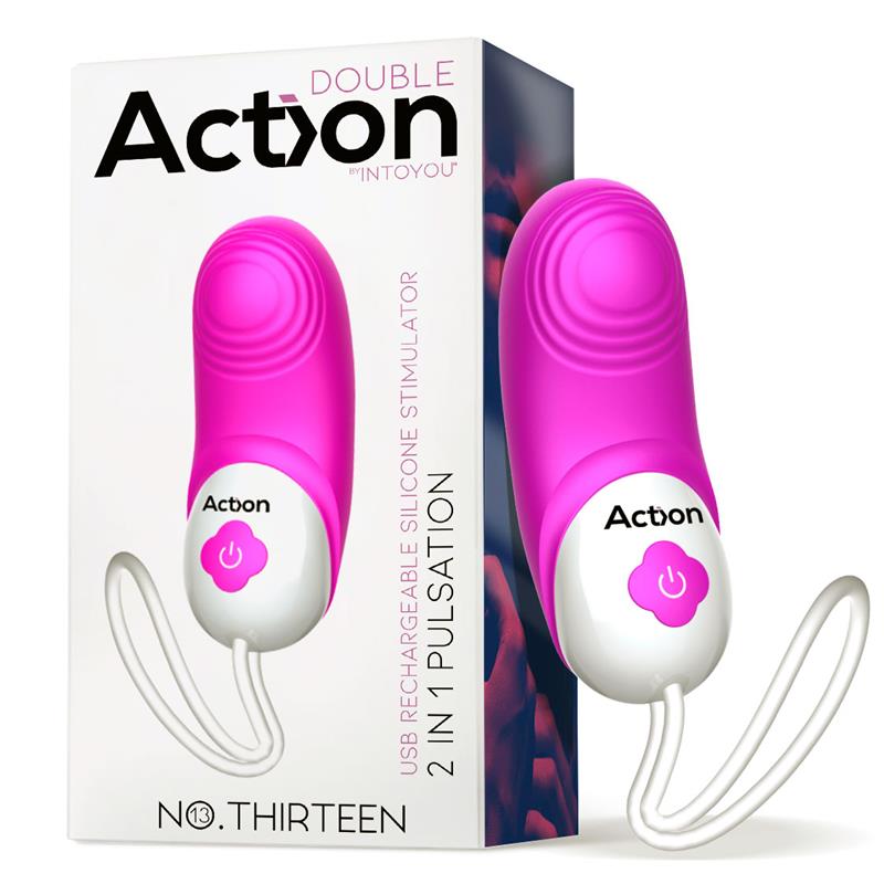No. Thirteen Estimulador 2 In 1 Con Vibración Y Pulsación