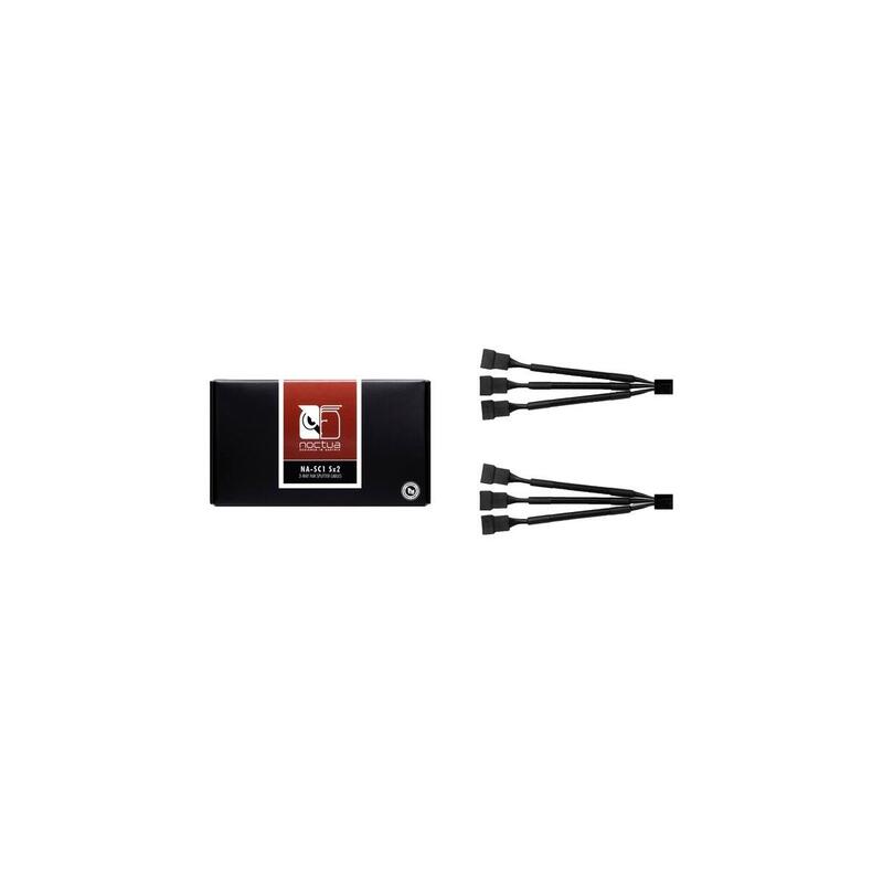 Noctua Splinter Cable Na-Sc1 Sx2 Negro, 13.5 Cm, 2 Piezas, Para Ventilador Pwm Na-Sc1 Sx2