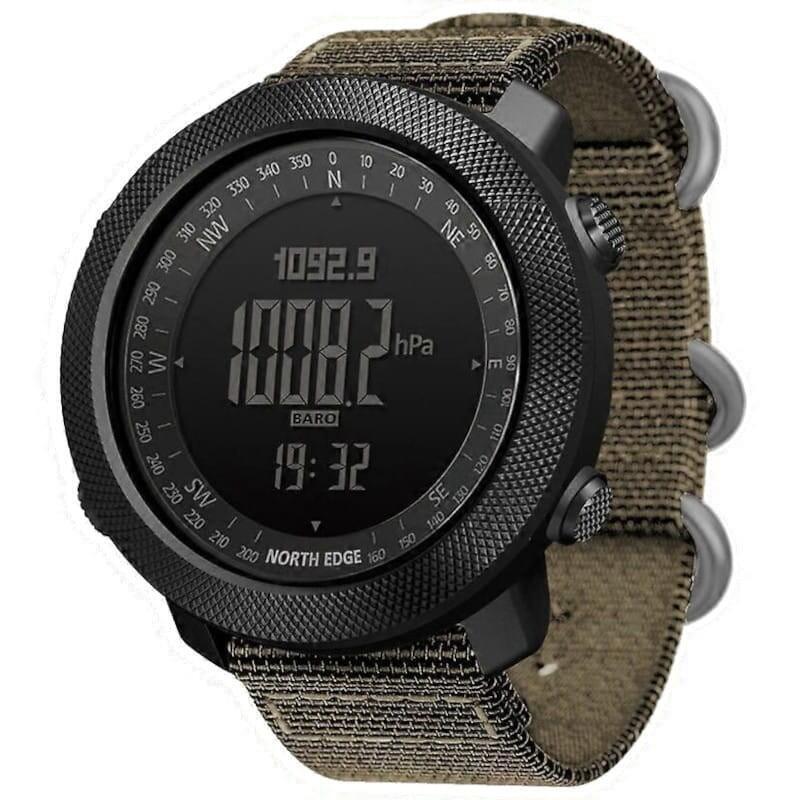 North Edge Apache Con Correa De Nailon Caqui - Reloj Digital