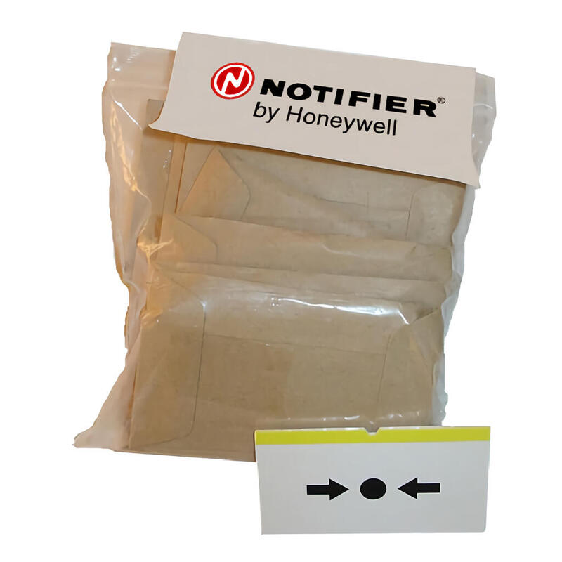 Notifier Ps230 Paquete De 10 Plásticos Flexibles De Recambio Para Pulsadores Rearmables De Serie Kac.