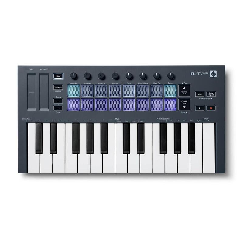 Novation Flkey Mini - Teclado Midi Dedicado Al Software Fl Studio, 25 Teclas.