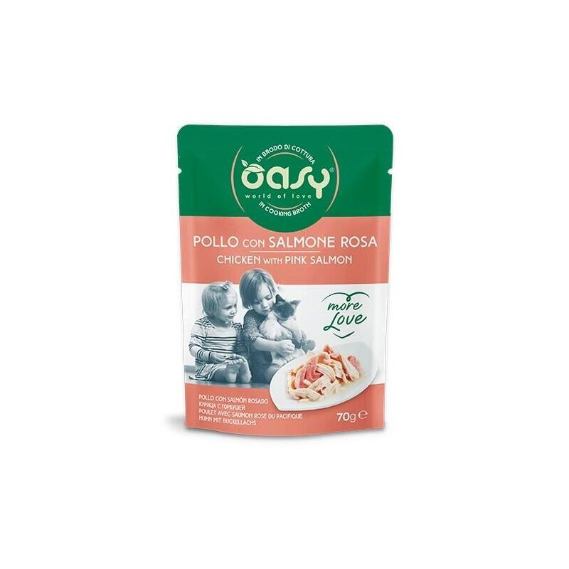 Oasy More Love Chicken With Salmon Pouch 70gr