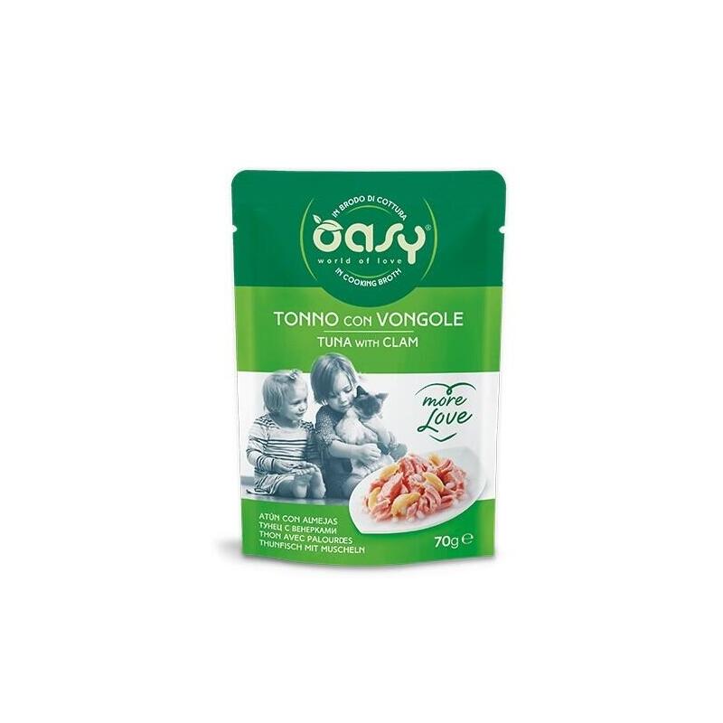 Oasy More Love Tuna With Clam Pouch 70gr