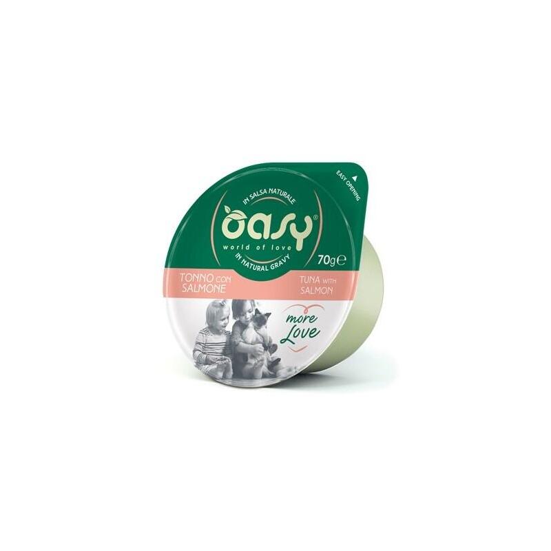 Oasy More Love Tuna With Salmon Cup 70gr