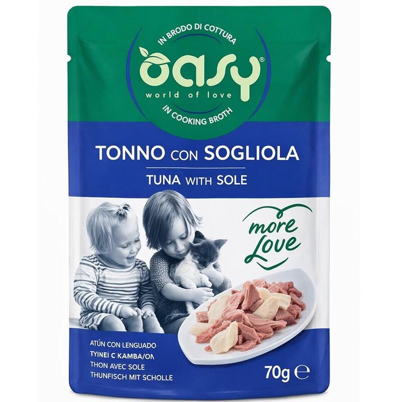 Oasy More Love Tuna With Sole Pouch 70gr