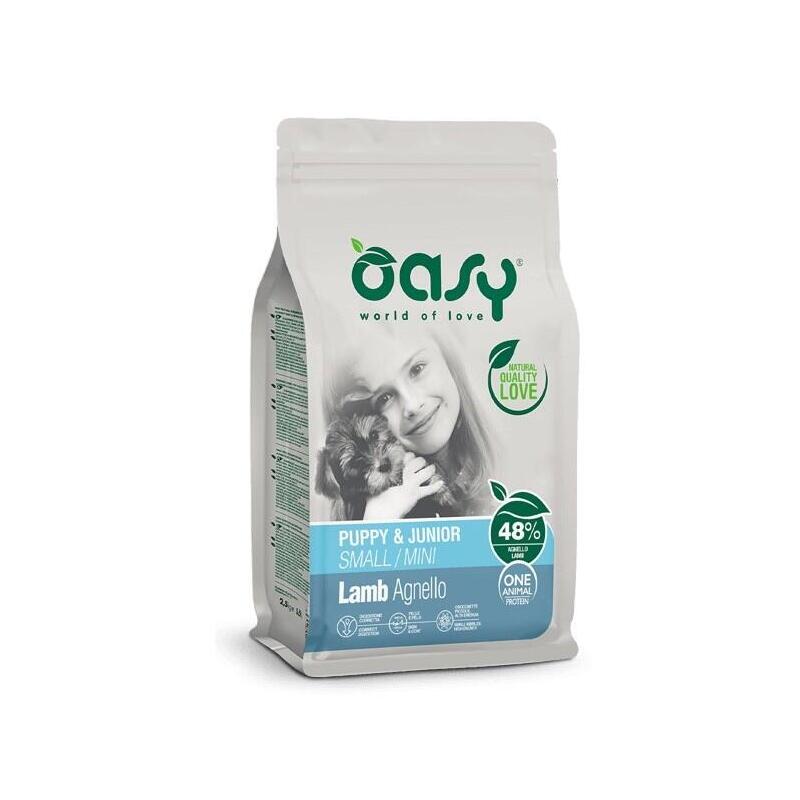 Oasy One Proteína Animal Para Cachorros Pequeños/Mini Cordero 0,8 Kg