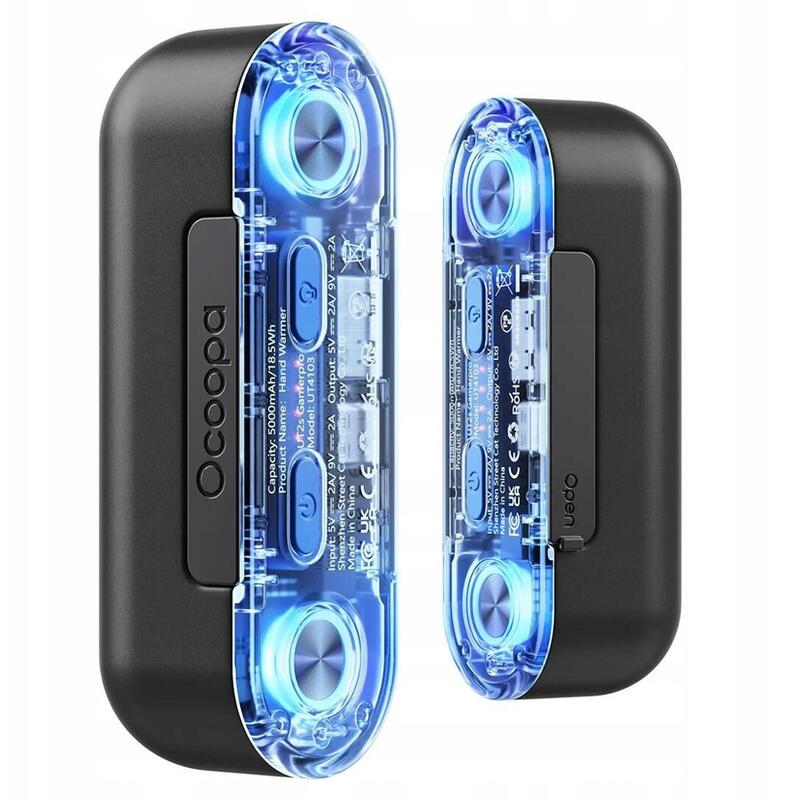Ocoopa Ut2s Gamerpro, 2x 5000 Mah, Do 2*8h, Powerbank 18 W, Led, Negro