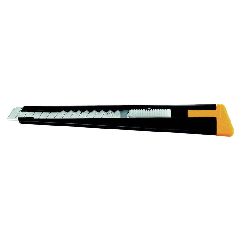Olfa Cutter Standard 180 / Cuchilla Fracturable De 9 Mm / Sistema Avance Cuchilla Automatico