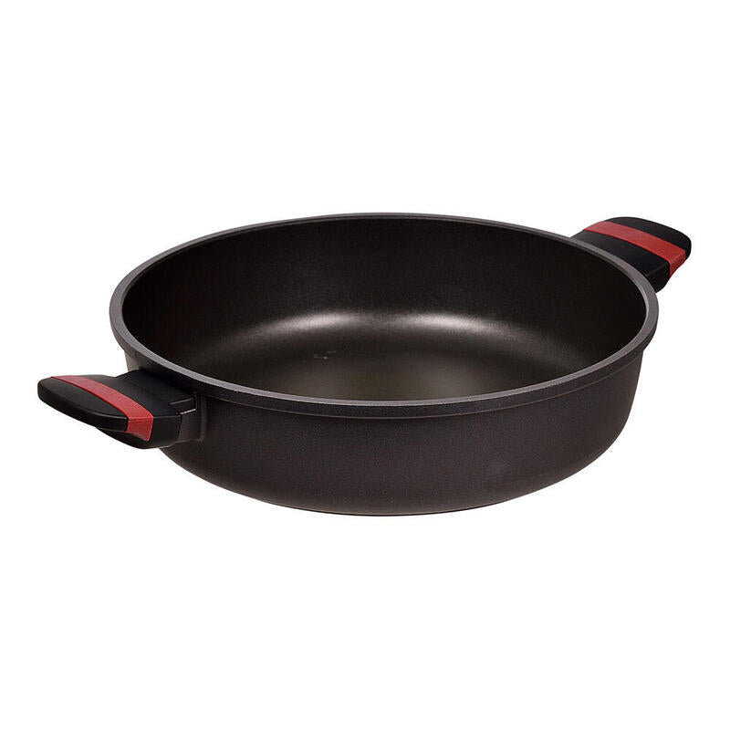 Olla Baja De Aluminio Fundido Inducción Denia Experto Ø28 Cm